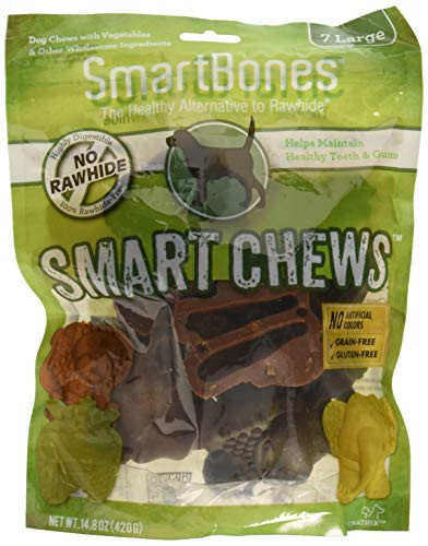 3 Pack Smartchews Safari Chews For Dogs Large 7 Pieces Each
