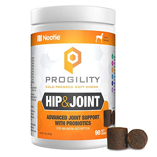 PROGILITY Hip Joint Soft Chews for Dogs with Organic Tumeric 90ct Brown VP90HJ