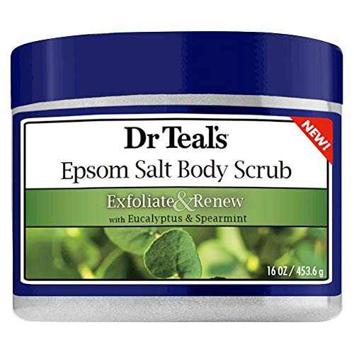 Dr Teals Exfoliate  Renew Eucalyptus  Spearmint Epsom Salt Body Scrub 16 oz Pack of 2