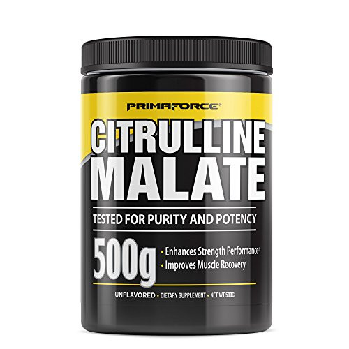 PrimaForce Citrulline Malate Powder Supplement Enhances Strength Performance Improves Muscle Recovery 500 Grams PrimaForce Citrulline Malate Powder Supplement Enhances Strength Performance Improves Muscle Recovery 500 Grams