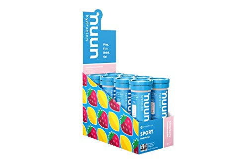 Nuun Sport Electrolyte Drink Tablets Strawberry Lemonade 8 Tubes 80 Servings