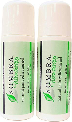 Sombra Warm Therapy Natural Pain Relieving Gel Roll On 3Ounce pk of 2
