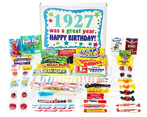 Woodstock Candy ~ 1927 93rd Birthday Gift Box of Nostalgic Retro Candy from Childhood for 93 Year Old Man or Woman Born 1927 Woodstock Candy ~ 1927 93rd Birthday Gift Box of Nostalgic Retro Candy from Childhood for 93 Year Old Man or Woman Born 1927