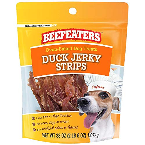 Beefeaters Duck Jerky Strip Treats for Dogs  38 oz