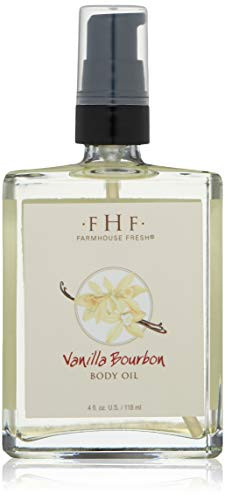 FarmHouse Fresh Vanilla Bourbon Body Oil Vanilla Bourbon 4 Fl Oz