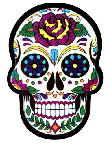 PinAddict Sugar Skull Calavera Lapel Pin Skeleton Day of the Dead Enamel Emblem