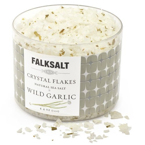 FALKSALT Wild Garlic Sea Salt Flakes 9 Options 44oz Great for Meat Poultry Seafood Pasta Veggies Use to Marinate or Premium Finishing Salt FALKSALT Wild Garlic Sea Salt Flakes 9 Options 44oz Great for Meat Poultry Seafood Pasta Veggies Use to Marinate or Premium Finishing Salt