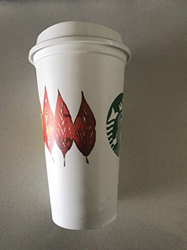 Starbucks Fall Leaves Reusable 16oz Tumbler Plastic Cup Brand New