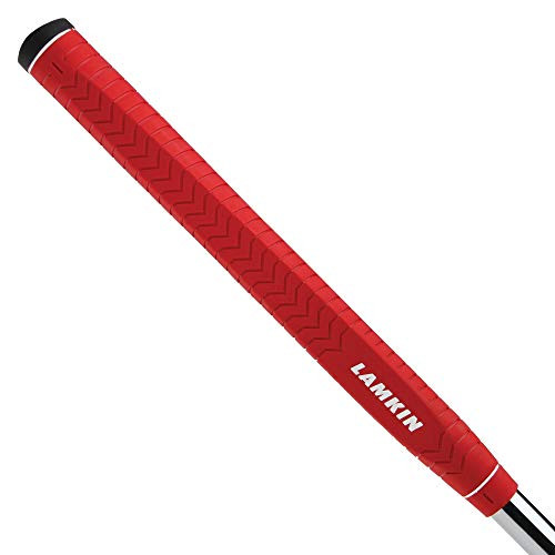 Lamkin Deep Etched Paddle Putter Golf Grip Red Standard