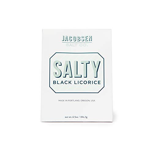 Jacobsen Salt Co Salty Chewy Black Licorice Snacking Candies with Sea Salt Delicious  Intriguing Flavor 65 oz