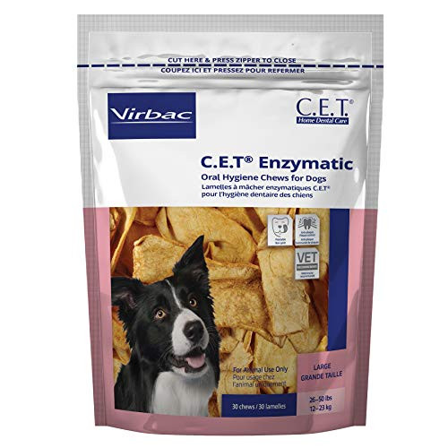 Virbac CET Enzymatic Oral Hygiene Chews Large Dog 30 Count
