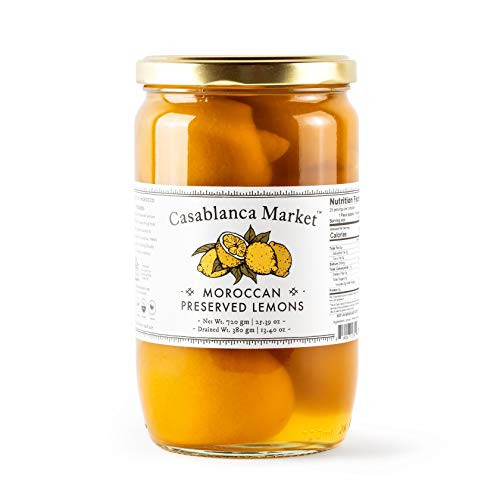 Casablanca Market Moroccan Preserved Lemons All Natural Aromatic Beldi Preserved Lemons 2539 oz Single Jar