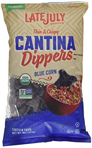 Late July Cantina Dippers Blue Corn Tortilla Chips 8 oz