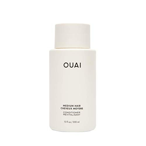 OUAI Medium Conditioner Strengthening Keratin Nourishing Babassu and Coconut Oils and Kumquat Extract Leave Hair Hydrated Shiny and Smooth Free from Parabens Sulfates and Phthalates 10 oz