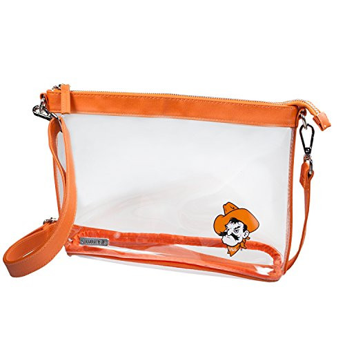Capri Designs Clear Large Crossbody Bag Stadium Approved OSU Cowboys Oklahoma State University NCAA Licensed Capri Designs Clear Large Crossbody Bag Stadium Approved OSU Cowboys Oklahoma State University NCAA Licensed