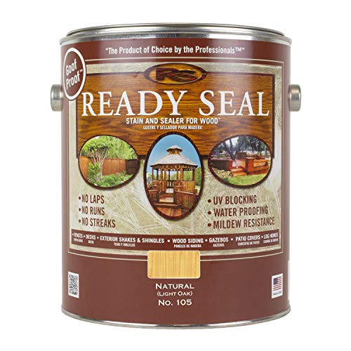 Ready Seal 105 Exterior Stain and Sealer for Wood 1Gallon Light Oak