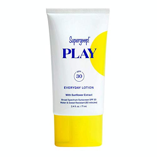 Supergoop! PLAY Everyday SPF 30 Lotion 24 oz  ReefSafe Broad Spectrum Sunscreen for Sensitive Skin  Water  Sweat Resistant Body  Face Sunscreen  Clean ingredients  Great for Active Days