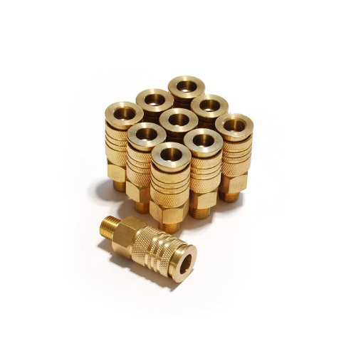 Primefit UC1414MB6B10P 14Inch 6Ball Brass Male Universal Coupler Contractor Pack 10Piece
