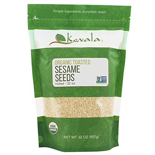 Kevala Organic Toasted Sesame Seeds 2Lbs HULLED