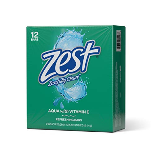 Zest Bar Bath Soap Aqua 4 Ounce 12 Bars Zest Bar Bath Soap Aqua 4 Ounce 12 Bars