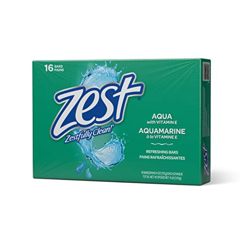 Zest 16Bar Bath Size Soap Aqua 4 Ounce