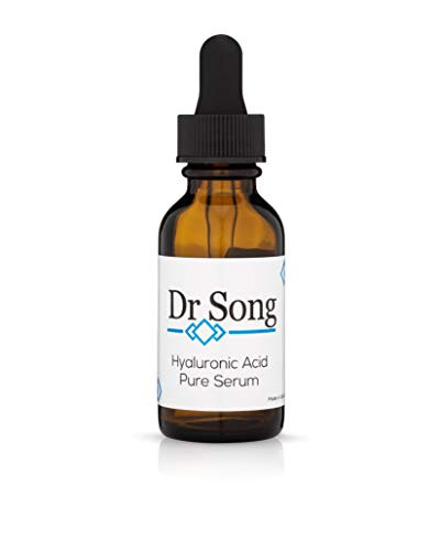 Dr Song Pure Hyaluronic Acid Serum for Face and Skin 1 fl oz AntiAging Skincare Treatment with Moisturizing Hydration Diminish Fine Lines and Wrinkles Paraben Free