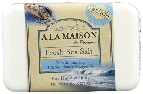 A La Maison Traditional French Milled Ultra Moisturizing Bar Soap Fresh Sea Salt  8oz