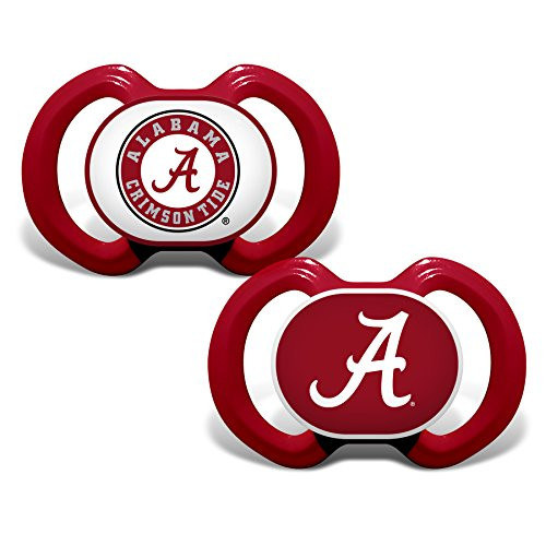 Baby Fanatic 2 Piece Pacifier Set University of Alabama Crimson Tide Baby Fanatic 2 Piece Pacifier Set University of Alabama Crimson Tide