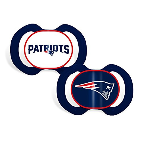 Baby Fanatic 2 Piece Team Colors Pacifier New England Patriots