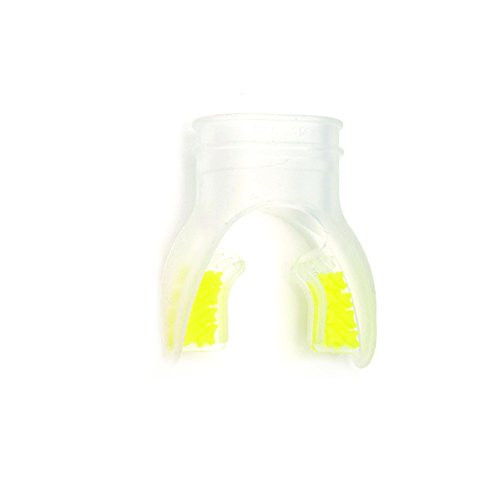 Innovative Scuba Concepts Mouthpiece with Shark Fin Bite Tab ClearYellow