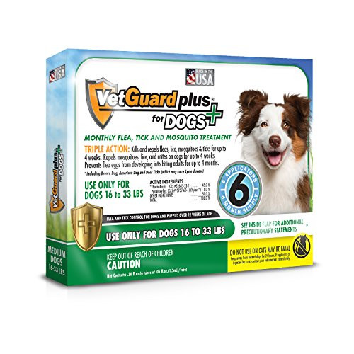 VetGuard Plus Flea  Tick Treatment for Dogs  Flea and Tick Prevention for Dogs
