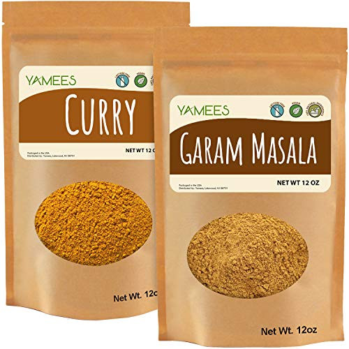 Yamees Garam Masala Curry Powder Combo Indian Spices and Seasoning 24 Ounces 12 Ounce Each Bag Yamees Garam Masala Curry Powder Combo Indian Spices and Seasoning 24 Ounces 12 Ounce Each Bag