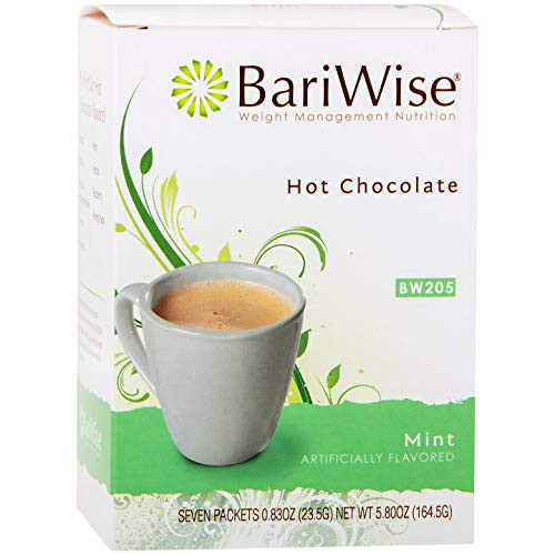 BariWise High Protein Hot Cocoa  Instant LowCarb Low Calorie Hot Chocolate Mix with 15g Protein  Mint 7 Count