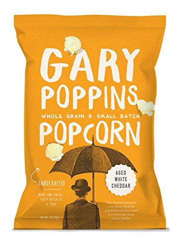 Gary Poppins Popcorn  Gourmet Handcrafted Flavored Popcorn  10 Pack Aged White Cheddar 1oz
