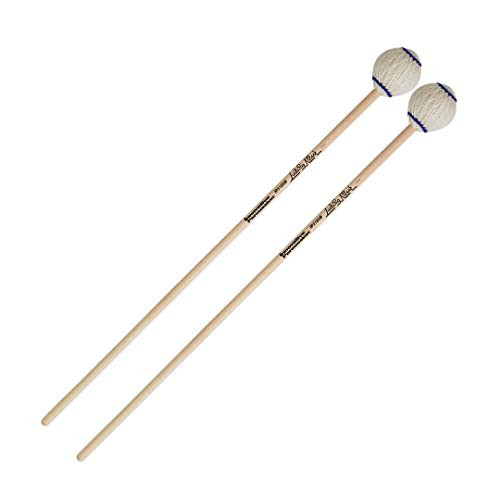 Innovative Percussion IP3105B Ludwig Albert Series Medium Marimba Mallets  OffWhite Yarn  Birch