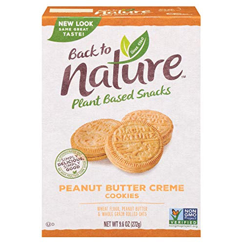 Back to Nature Cookies NonGMO Peanut Butter Creme 96 Ounce Packaging May Vary