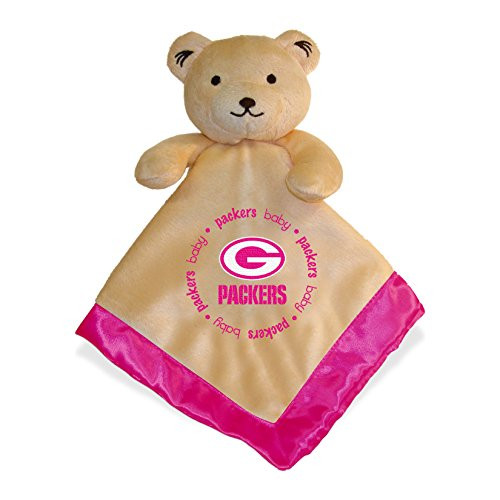 Baby Fanatic Pink Security Bear Blanket Green Bay Packers
