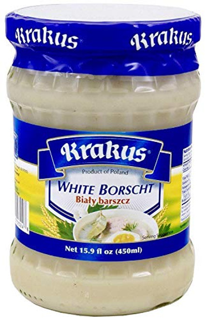 KRAKUS WHITE BORSCHT 450 g 1587oz Barszcz Bialy zakwas Product of Poland Polish traditional soup