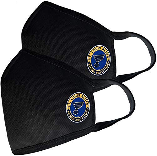 Mustang Products St Louis Blues Two Pack Face Cover with Team Logo