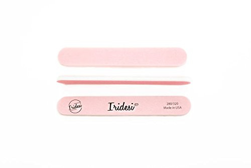 Mini Pink Salon Cushion Board Nail Files 280/320 Very Fine (50 Pack)