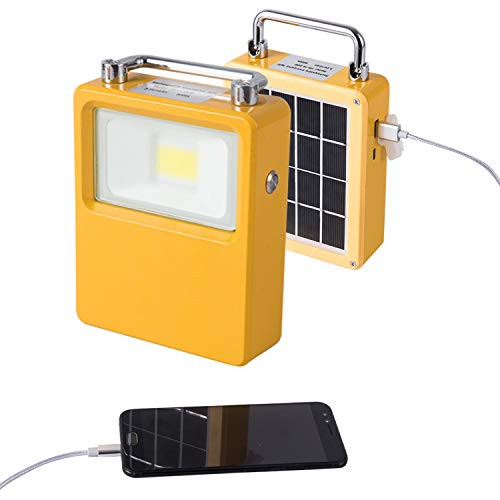 LPINYE 30W Outdoor Solar Powered Rechargeable LED Emergency Light Outdoor Lights with Back Up Power Bank Camping Light Portable Waterproof LED Work Light Spotlights Solar Flood Lightwith SOS Modes