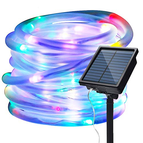Solar String Lights 100 LEDs 39ft12M Lights Waterproof Rope Lights String Copper Wire Light for Indoor Outdoor Christmas Garden Party Patio Decor