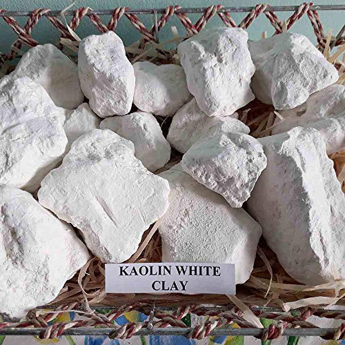 White Clay Edible Kaolin 8 Oz 250 gr Natural Clay Chunks Natural for Eating