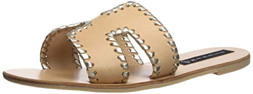 STEVEN by Steve Madden Womens GreeceM Sandal Blush Multi 6 M US