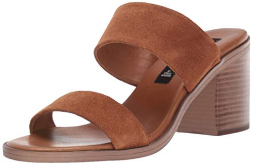 STEVEN by Steve Madden Womens KARIGAN Sandal Chestnut Suede 6 M US