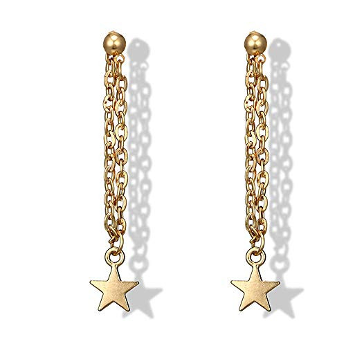 Olbye Star Earrings Gold Star Drop Earrings Charm Earring Jewelry for Women and Girls