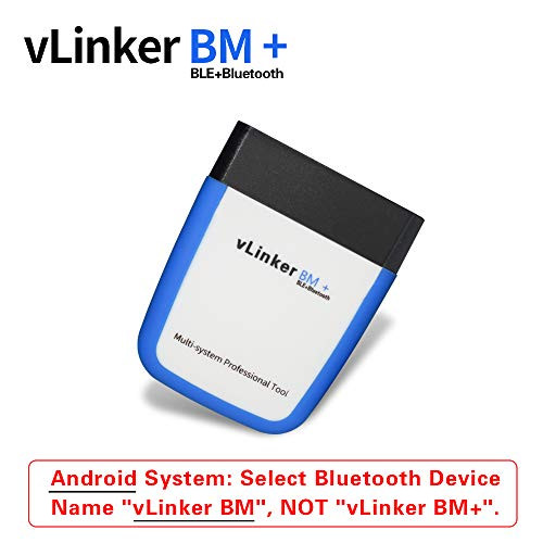 TONWON OBDII Bluetooth Vgate vLinker BM OBD Scanner OBD2 Diagnostic Tool Check Engine Light for Android iOS  Windows