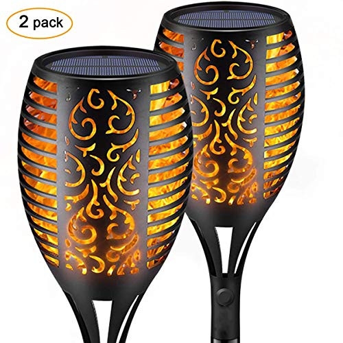 Futnbe Solar Lights Waterproof Flickering Flames Torches Lights Outdoor Solar Spotlights Landscape Decoration Lighting Dusk to Dawn Auto OnOff Security Torch Light for Patio Driveway 2 Pack Futnbe Solar Lights Waterproof Flickering Flames Torches Lights Outdoor Solar Spotlights Landscape Decoration Lighting Dusk to Dawn Auto OnOff Security Torch Light for Patio Driveway 2 Pack