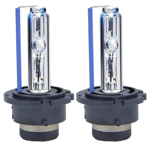 ICBEAMER 10000K D2S D2C D2R Xenon Factory HID Replace Philip Osram OEM Headlight Low Beam Light Bulbs Lamp [Color: Blue]