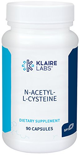 Klaire Labs NAcetylLCysteine  500 Milligrams NAC for Cellular Antioxidant Protection Hypoallergenic  Free of Dairy Corn  Gluten 90 Capsules